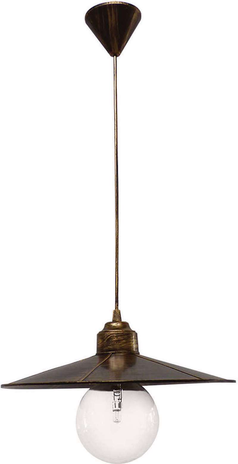 Heronia Φωτιστικό Οροφής Πλαστικό LP-180K Μπρονζέ E27 35Χ80cm 11-0165